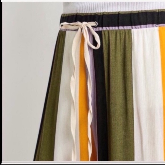 Mustard and Olive Wide Leg Pants - Picture 3 of 4